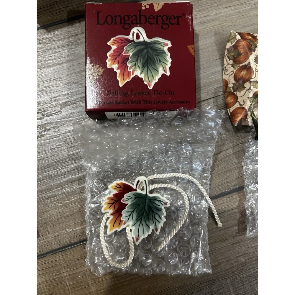 Longaberger Falling‎ Leaves tie-on for your basket NEW